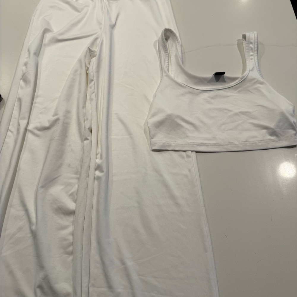 SHEIN White two piece set